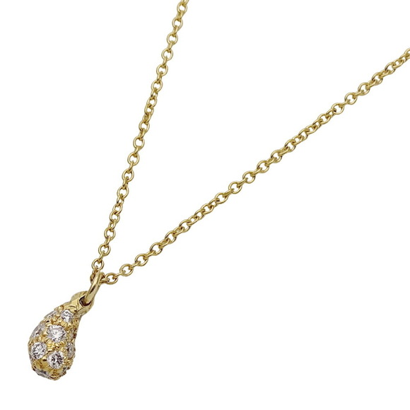 TIFFANY Authentic Gold Diamond Teardrop Necklace